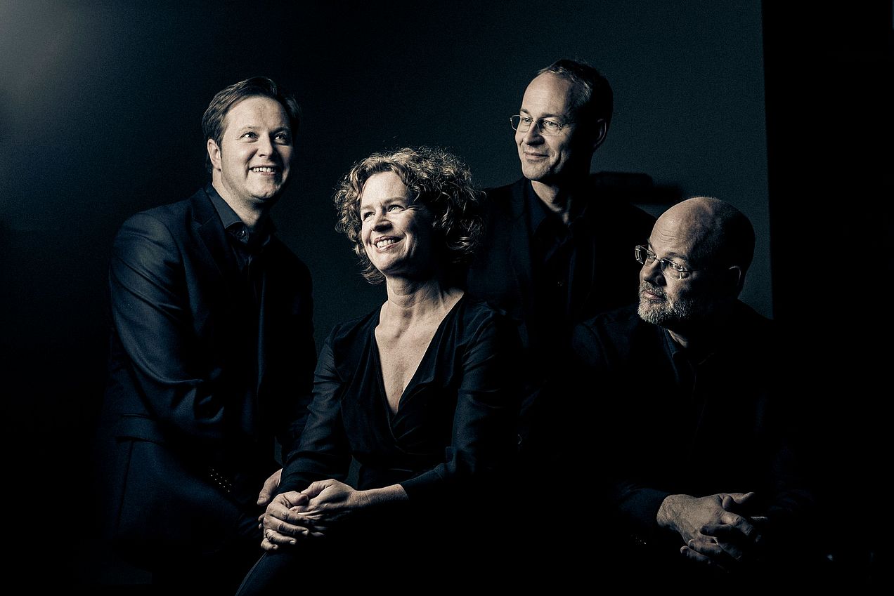 Die vier Mitglieder des Streichqaurtetts