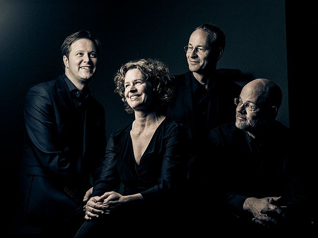 The four members of the string quartet