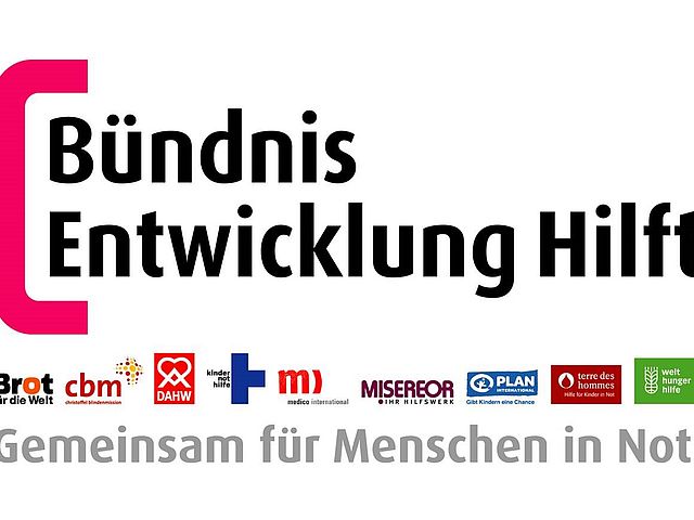Logo Bündnis Entwicklung hilft