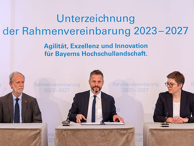 Prof. Rainer Kotzian unterzeichnet Rahmenvereinbarung Hochschulen 2023 bis 2027 
